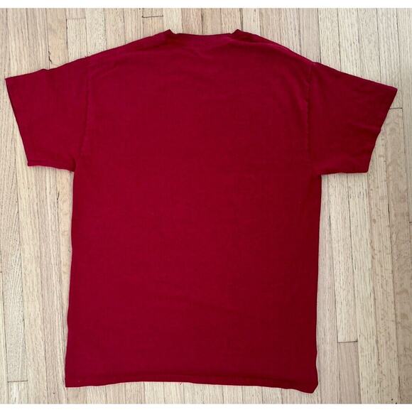 HAWAII Hang Loose Surf T-shirt Medium red short sleeve Heavy Cotton Tee - Picture 4 of 5